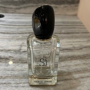 Giorgio Armani Si Fragrance Bottle with Black Cap